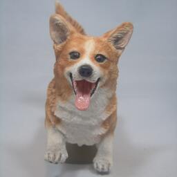 Pembroke Welsh Corgi Dog Figurine Custom Coloring Available - thumbnail 2