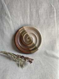 Mini Sandstorm Soap Dish, Ceramic Bathroom Tray, Handmade Kitchen Pottery, Household Holder, Thrown Textured Dishes - thumbnail 1