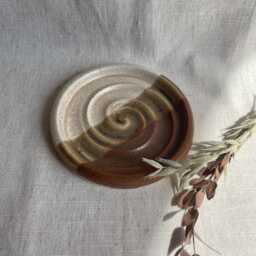 Mini Sandstorm Soap Dish, Ceramic Bathroom Tray, Handmade Kitchen Pottery, Household Holder, Thrown Textured Dishes - thumbnail 4