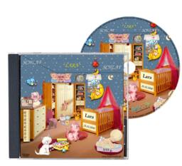 Personalized Lullaby Cd Sung With The Name Of Your Child/Desired - For Baptism, Christening Gift, Birth Gift - thumbnail 1