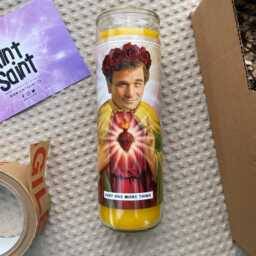 Saint Columbo Prayer Candle Scented Vegan Soy Wax, 120Hr Burn - thumbnail 1