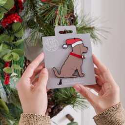Cockapoo/Labradoodle - Chocolate Christmas Tree Decoration - Personalisation Available - thumbnail 1