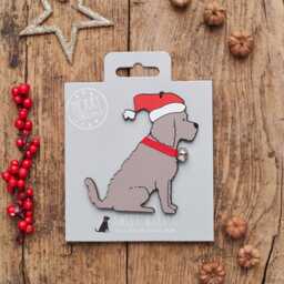 Cockapoo/Labradoodle - Chocolate Christmas Tree Decoration - Personalisation Available - thumbnail 3