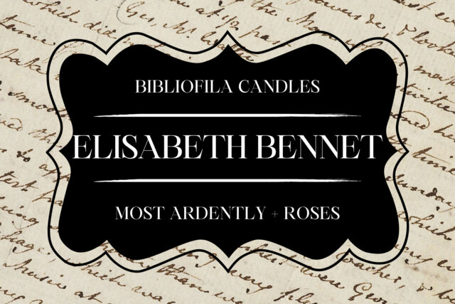 Elizabeth Bennett - Bookish Candles Scented Candle Home Decor Handmade Classic Books