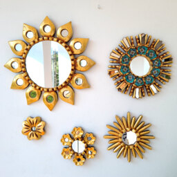 "Peruvian Mirrors ""Turquoise Octopus" - thumbnail 1