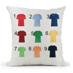 Personalised Football Team Dad Grandad , Family Cushion Cream Canvas Cushion, Sport, New Home Gift Family Gift, Fathers Day Gift - thumbnail 3