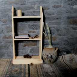 Free Stand Bookcase Solid Wood Oiled Finish - thumbnail 3