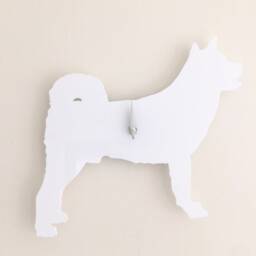 Akita Dog Wall Clock in White - thumbnail 2