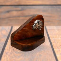 English Pointer - Wooden Candlestick With Dog, Souvenir, Decoration, Limited Edition, Collection - thumbnail 3