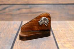 English Pointer - Wooden Candlestick With Dog, Souvenir, Decoration, Limited Edition, Collection - thumbnail 1