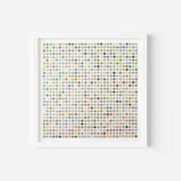 Original Map Dots Artwork, Geometric Spot Art. 3D Wood Collage, Large Scale Art For Interiors - thumbnail 2