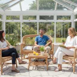 Wicker Sofa & 2 Armchairs Set, Rattan Woven Handcrafted in Ue - thumbnail 2