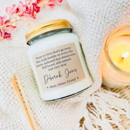 Personalised Memorial Candle Those We Love Poem, Sympathy Gift
