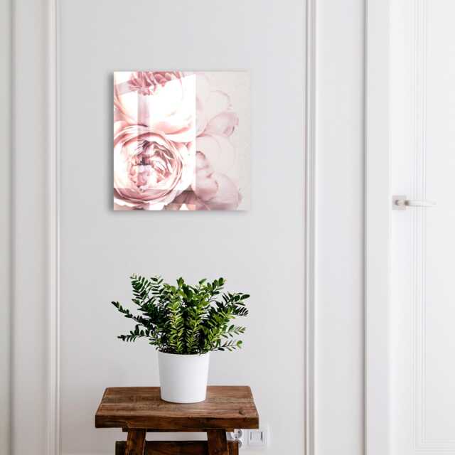 Pink Beauty Wall Mounted Key Cabinet, Industrial Box, Minimalist Flowers & Plants, For Lovers Of Nature Elegance - image 1