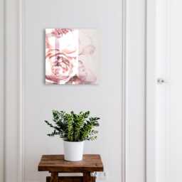 Pink Beauty Wall Mounted Key Cabinet, Industrial Box, Minimalist Flowers & Plants, For Lovers Of Nature Elegance - thumbnail 1