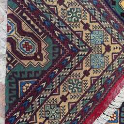 6x9 Handmade Hand-Knotted Afghan Wool Rug - Authentic Tribal Geometric Carpet Large Oriental Area For Living Room Or Bedroom Decor - thumbnail 4