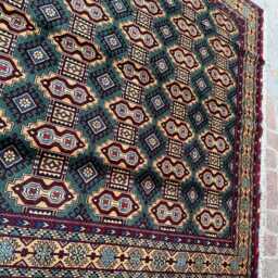 6x9 Handmade Hand-Knotted Afghan Wool Rug - Authentic Tribal Geometric Carpet Large Oriental Area For Living Room Or Bedroom Decor - thumbnail 3