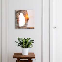 Rock Arch Key Cabinet For Home, Orange Industrial Box, Photographic Nature, Lovers Of Nature & Peace
