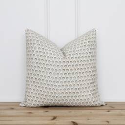 Hand Block Botanical Pillow Cover - Indian Floral Printed Decorative 20 X 16 26 -- Atlas - thumbnail 1
