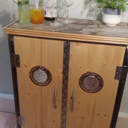 Handmade Drinks Cabinet-Wine Store-Glasses Cabinet-Bespoke Cabinet-Drinks Store-Industrial Modern Cabinet-Bottle Store-Luxury Cabinet-Ale - thumbnail 3