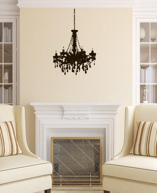 Wall Decals Chandelier Decal Vinyl Sticker Nursery Family Bedroom Home Decor Interior Design Art Murals Eg31 - image 1