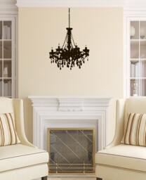 Wall Decals Chandelier Decal Vinyl Sticker Nursery Family Bedroom Home Decor Interior Design Art Murals Eg31 - thumbnail 1