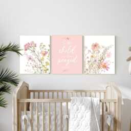 Gold Sheep Nursery Decor Moon & Stars Art Print - thumbnail 2