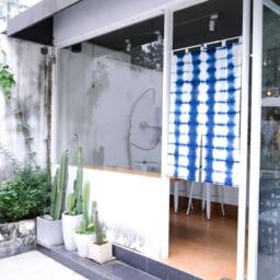 Indigo Tie Dye Cotton Door Curtain Japanese Style Tapestry - thumbnail 2