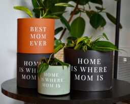 Custom Mother's Day Planter Modern Concrete Plant Pot