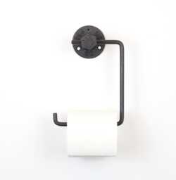 Toilet Roll Holder, Elegant Bathroom Paper Holder For Space-Saving Style, Color Pictured Sand Textured Gray