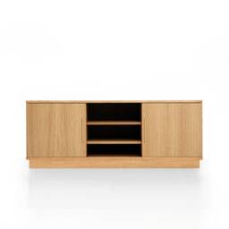 Mid-Century Sideboard, Dresser, Commode, Credenza Made Of Oak Vaneer - Livlo D-S14