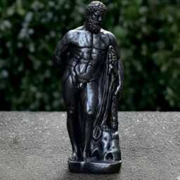 Stone Black Hercules Statue Concrete Greek Man Ornament Front Door Decoration Large Figurine Outdoor Warrior Sculpture Lover Gift
