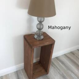 Brand New Handmade Rustic Wooden Bedside Table - Many Colours & Sizes - thumbnail 2