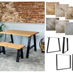 Cronx // Modern Industrial Dining Table - thumbnail 2