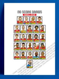 Nottingham Forest Vol 5 - No Score Draw Nunoball Edition A3 Print Of 25 Hand-Drawn Panini-style Doodles Nuno's 24/25 Nffc Squad - thumbnail 1