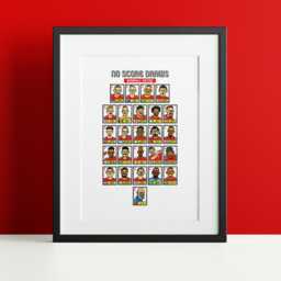 Nottingham Forest Vol 5 - No Score Draw Nunoball Edition A3 Print Of 25 Hand-Drawn Panini-style Doodles Nuno's 24/25 Nffc Squad - thumbnail 3