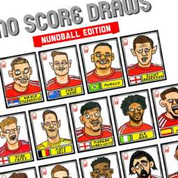 Nottingham Forest Vol 5 - No Score Draw Nunoball Edition A3 Print Of 25 Hand-Drawn Panini-style Doodles Nuno's 24/25 Nffc Squad - thumbnail 2