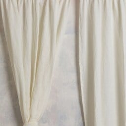 Linen Curtain Panel-Linen Panel in Off White Color- Washed Curtain With Pencil Pleated - Width 36'' - 90cm X Custom Length - thumbnail 2