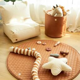 Vegan Leather Kids Lounge Chair - Modern Children's Seating - thumbnail 2
