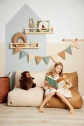 Vegan Leather Kids Lounge Chair - Modern Children's Seating