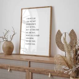 Gavin & Stacey Print - Nessa Quote You're Not Everyone's Cup Of Tea Funny Tv Poster Prints Quotes Typography Tv6 - thumbnail 2