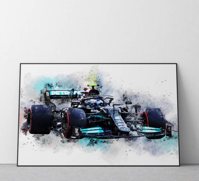 Mercedes Car Poster F1 Wall Art Print #87 - image 1