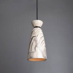Pando Marbled Ceramic Pendant Light 5.5'' Ip20 - thumbnail 3