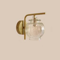 Wall Lighting Globe Lamp Gold Brass Vanity Light Fixture, Sconce - Monitin Model Ranor Design #539 - thumbnail 3