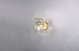 Wall Lighting Globe Lamp Gold Brass Vanity Light Fixture, Sconce - Monitin Model Ranor Design #539 - thumbnail 1