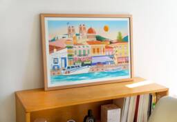 Aegina Art Print, Greece Art, Landscape Travel - thumbnail 1