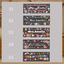 Personalized Teacher Night Light, Custom Name Desk Plate, Appreciation Gift, Thank You Gift For Teacher, Back To School Office Decor - thumbnail 4