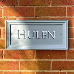 Framed House Name Sign, Farrow & Ball Oval Room Blue - thumbnail 2