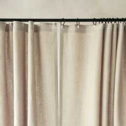 Linen Window Curtains Color Block, Natural Curtain Panel With Tape For Rings, Unlined, Blackout Or Privacy Drapes, Treatments - thumbnail 3