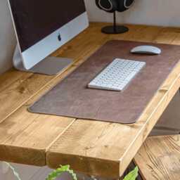 Office Desk Handcrafted Using Rustic Solid Wood - A-Frame Ben Simpson Furniture - thumbnail 3